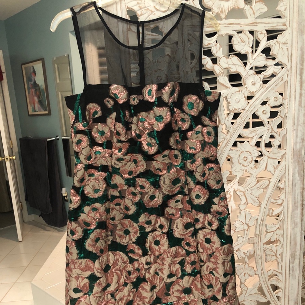 J.Crew Collection Floral Ratti Jacquard Dress 8